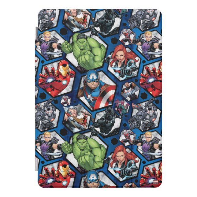 Avengers Classics | Avengers Hexagonal Pattern iPad Pro Cover (Front)