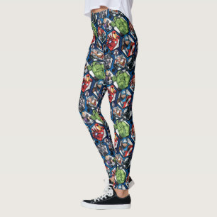 Avengers Classics   Avengers Hexagonal Pattern Leggings