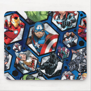Avengers Classics   Avengers Hexagonal Pattern Mouse Pad