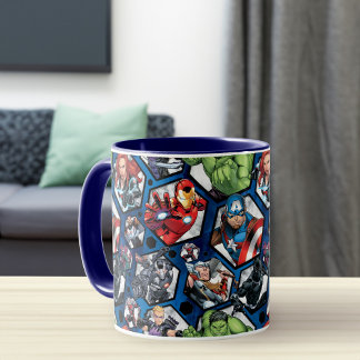 Ceramic Mug Avengers Marvel Pattern Cup - Idolstore - Merchandise And  Collectibles