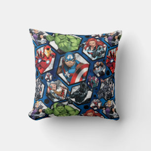 Avengers Classics   Avengers Hexagonal Pattern Throw Pillow