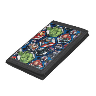 Avengers Classics Avengers Hexagonal Pattern Tri-fold Wallet