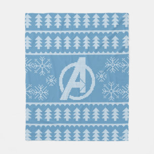 Avengers Classics Avengers Holiday Knit Graphic Fleece Blanket