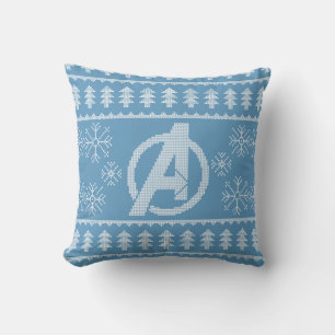 Avengers Classics   Avengers Holiday Knit Graphic Throw Pillow