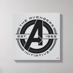 Avengers Classics   Avengers Initiative Lens Logo Canvas Print