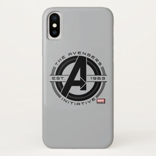 Avengers Classics  Avengers Initiative Lens Logo iPhone X Case