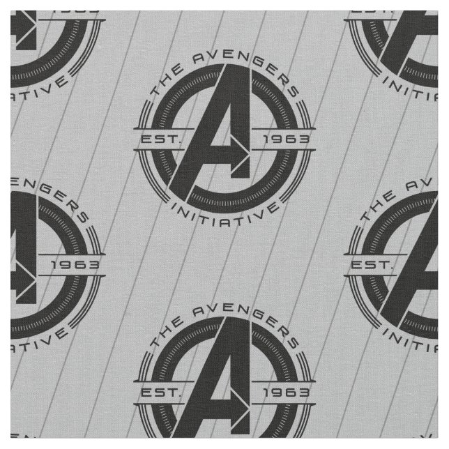 Avengers Classics | Avengers Initiative Lens Logo Fabric (Close Up)