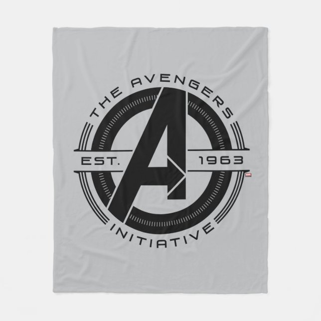 Avengers Classics | Avengers Initiative Lens Logo Fleece Blanket (Front)