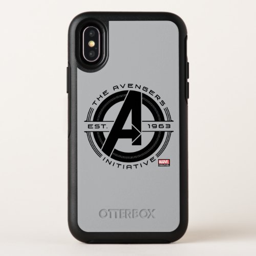 Avengers Classics  Avengers Initiative Lens Logo OtterBox Symmetry iPhone X Case