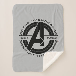 Avengers Classics   Avengers Initiative Lens Logo Sherpa Blanket