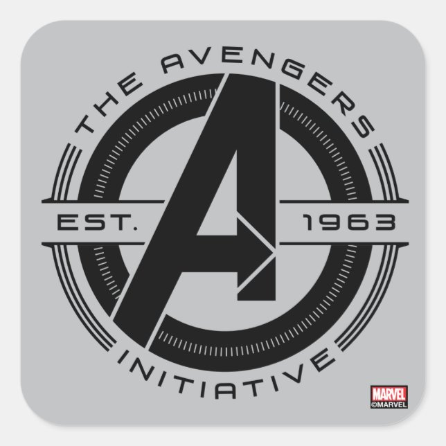 Avengers Classics | Avengers Initiative Lens Logo Square Sticker (Front)