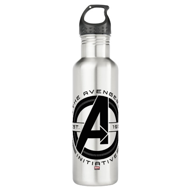 Avengers Classics | Avengers Initiative Lens Logo Stainless Steel Water Bottle (Front)