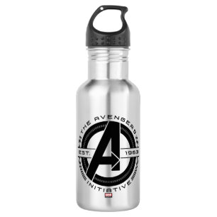 Avengers Classics   Avengers Initiative Lens Logo Stainless Steel Water Bottle