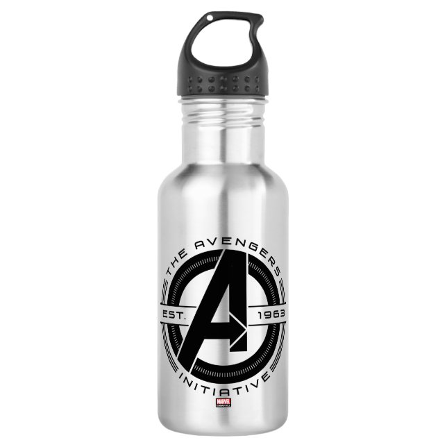 Avengers Classics | Avengers Initiative Lens Logo Stainless Steel Water Bottle (Front)