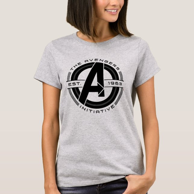 Avengers Classics | Avengers Initiative Lens Logo T-Shirt (Front)