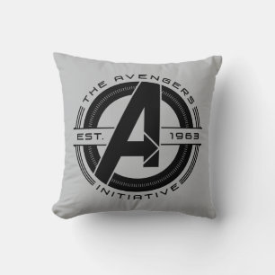 Avengers Classics Avengers Initiative Lens Logo Throw Pillow