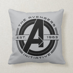 Avengers Classics   Avengers Initiative Lens Logo Throw Pillow