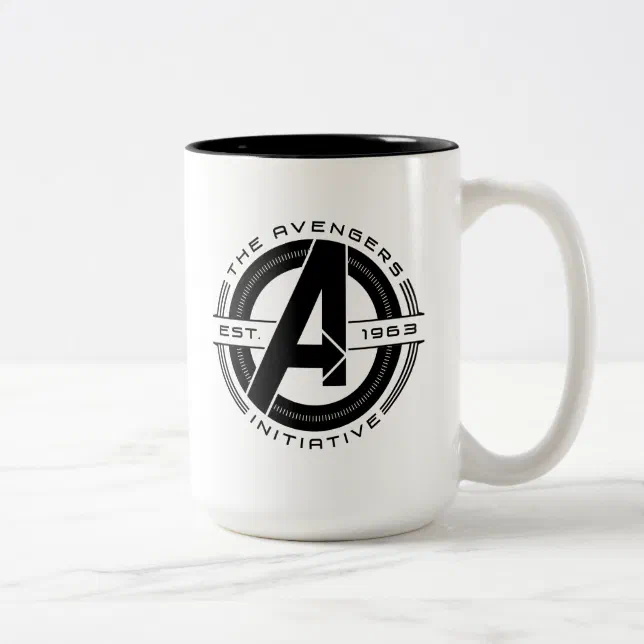 Avengers Classics | Avengers Initiative Lens Logo Two-Tone Coffee Mug ...