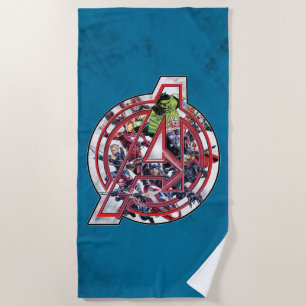 Avengers Classics Avengers Inside Logo Beach Towel