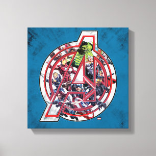 Avengers Classics   Avengers Inside Logo Canvas Print