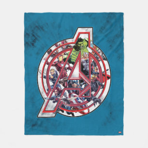 Avengers Classics   Avengers Inside Logo Fleece Blanket