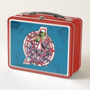 Avengers Classics Avengers Inside Logo Metal Lunch Box