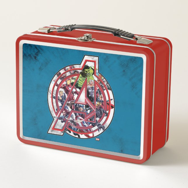 Avengers Classics | Avengers Inside Logo Metal Lunch Box (Front)