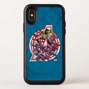 Avengers Classics   Avengers Inside Logo OtterBox Symmetry iPhone X Case