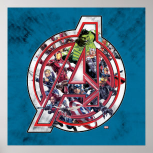 Avengers Classics   Avengers Inside Logo Poster