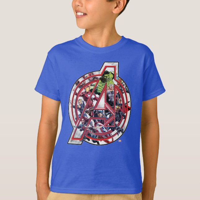 Avengers Classics | Avengers Inside Logo T-Shirt (Front)