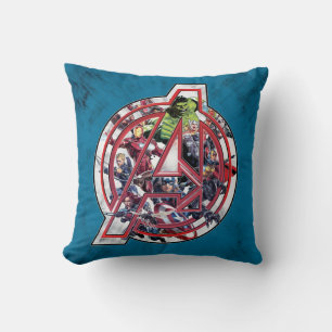 Avengers Classics   Avengers Inside Logo Throw Pillow