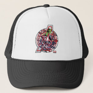 Avengers Classics Avengers Inside Logo Trucker Hat