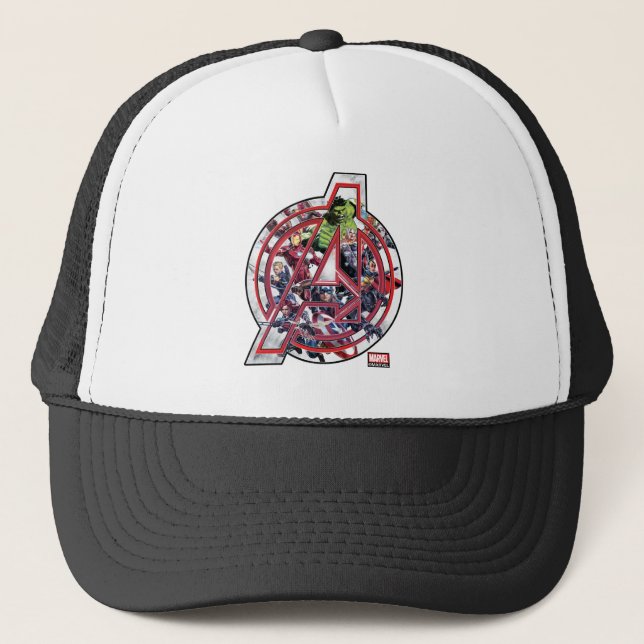 Avengers Classics | Avengers Inside Logo Trucker Hat (Front)