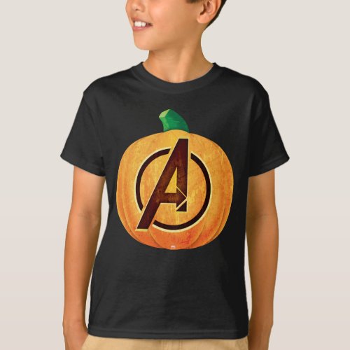 Avengers Classics  Avengers Logo Jack_o_lantern T_Shirt