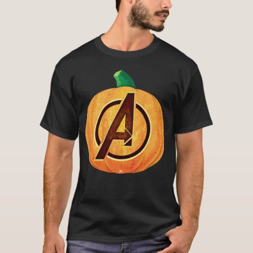 Avengers Classics  Avengers Logo Jack_o_lantern T_Shirt