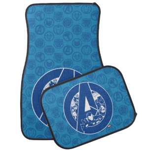 Avengers Classics Avengers Outlines In logo Car Floor Mat