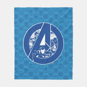 Avengers Classics   Avengers Outlines In logo Fleece Blanket