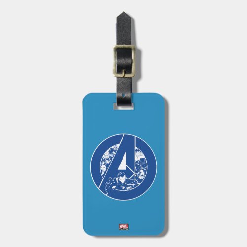 Avengers Classics  Avengers Outlines In logo Luggage Tag