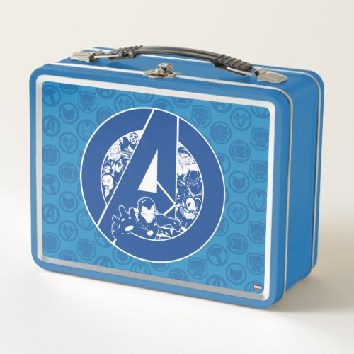 Avengers Classics  Avengers Outlines In logo Metal Lunch Box