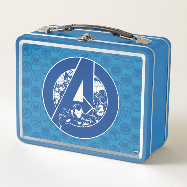 Avengers Classics | Avengers Outlines In logo Metal Lunch Box (Front)