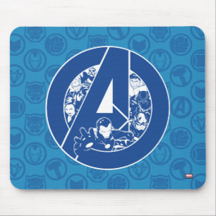 Avengers Classics Avengers Outlines In logo Mouse Pad