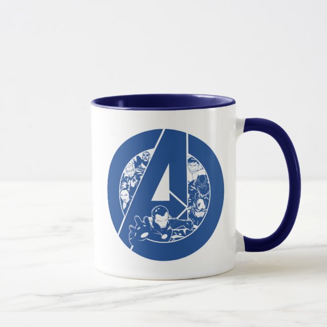 Avengers Classics | Avengers Outlines In logo Mug (Right)