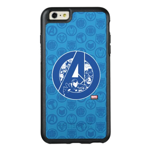 Avengers Classics  Avengers Outlines In logo OtterBox iPhone 66s Plus Case