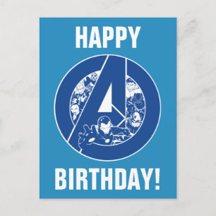 Avengers Classics Avengers Outlines In logo Postcard