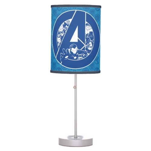 Avengers Classics  Avengers Outlines In logo Table Lamp