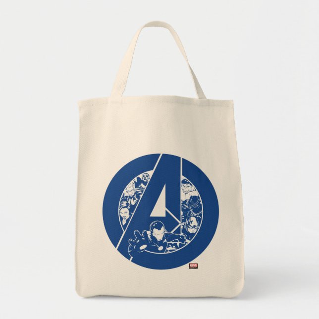 Avengers Classics | Avengers Outlines In logo Tote Bag (Front)