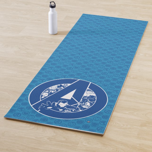 Avengers Classics | Avengers Outlines In logo Yoga Mat (In Situ)