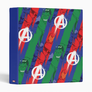 Avengers Classics   Avengers Paint Stripes Pattern 3 Ring Binder