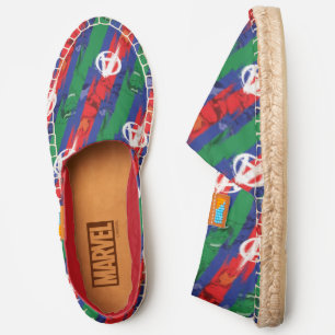 Avengers Classics Avengers Paint Stripes Pattern Espadrilles