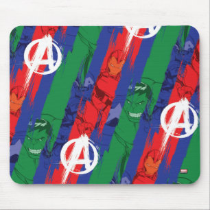 Avengers Classics   Avengers Paint Stripes Pattern Mouse Pad